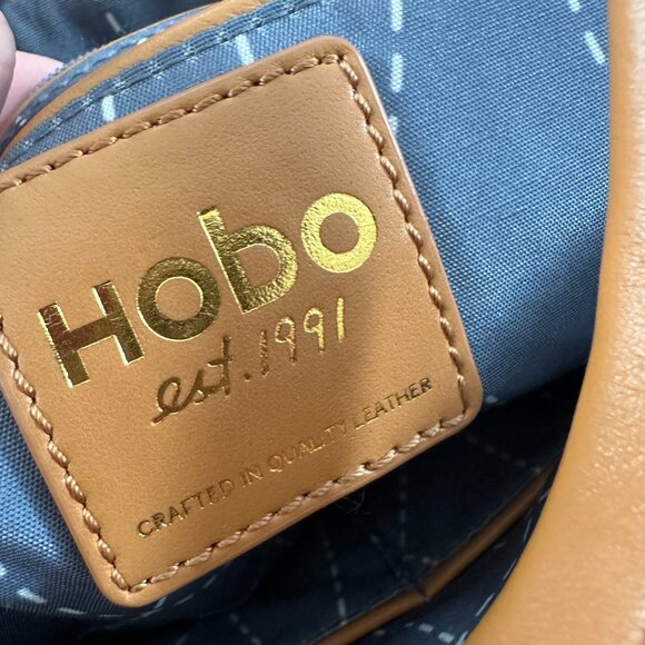 Hobo International Camel Brown Leather Handbag Shoulder Bag Purse - Picture 8 of 8